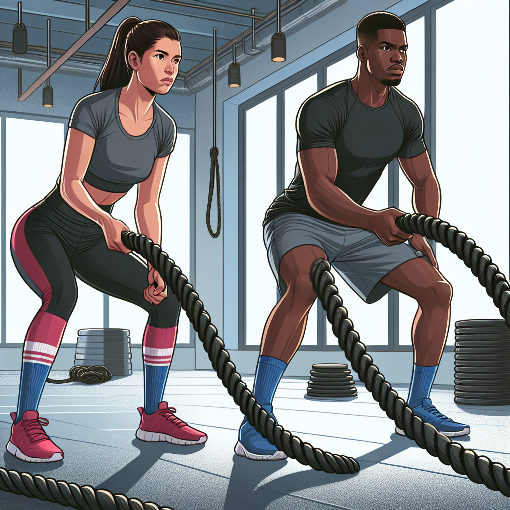 Lær at træne effektivt med battle ropes.